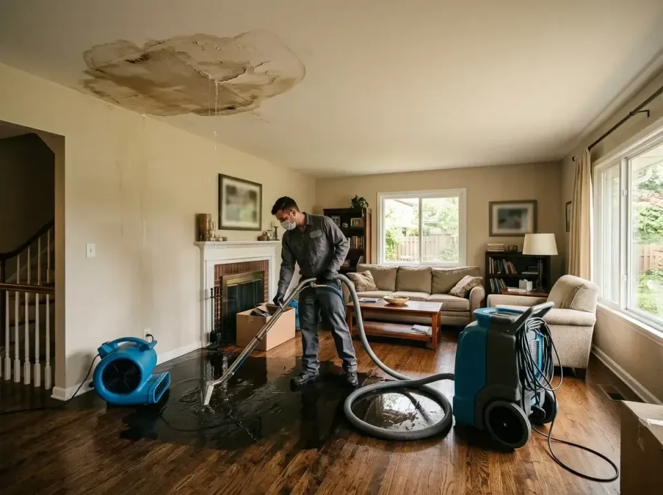 attic-pipe-burst-ceiling-drip-008 — frequently asked questions, Water Damage Restoration & Carpet Care in Eldersburg, MD